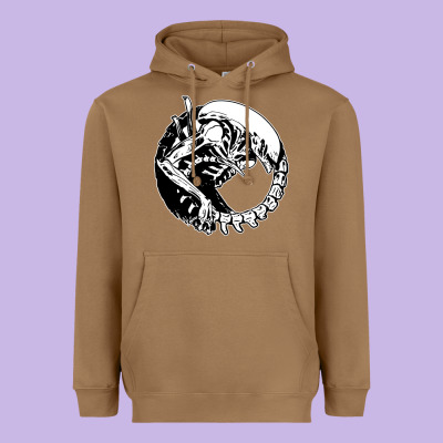 Xenomorph Heavyweight Hoodie Designed By Artisfamous