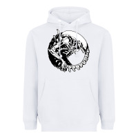 White xenomorph Heavyweight Hoodie - artisFamous