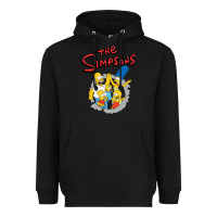 Black the simpsons funny family Heavyweight Hoodie - artisFamous