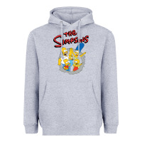 Heather Grey the simpsons funny family Heavyweight Hoodie - artisFamous