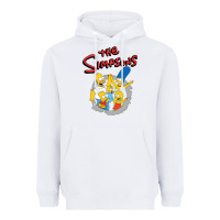 White the simpsons funny family Heavyweight Hoodie - artisFamous