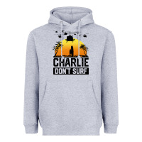 Heather Grey summer vacation charlie don't surf Heavyweight Hoodie - artisFamous