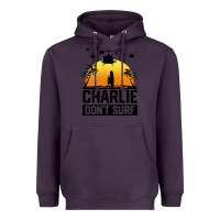 Plum summer vacation charlie don't surf Heavyweight Hoodie - artisFamous