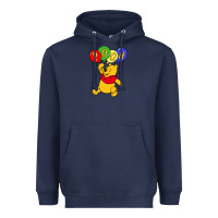 Navy hunny the pooh Heavyweight Hoodie - artisFamous