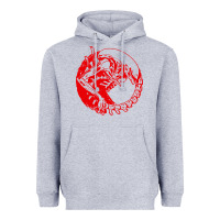 Heather Grey xenomorph Heavyweight Hoodie - artisFamous