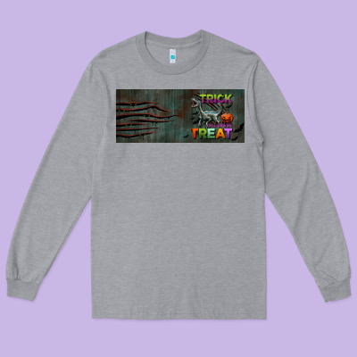 Trick Rawr Treat 15 Oz Mug Long Sleeve Tee Designed By Bundleandbundleshop