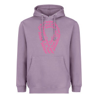 Lavender Pink Ribbon Heavyweight Hoodie - artisFamous