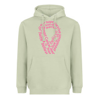 Matcha Pink Ribbon Heavyweight Hoodie - artisFamous