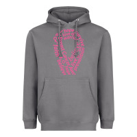 Storm Pink Ribbon Heavyweight Hoodie - artisFamous