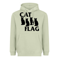 Matcha cat flag Heavyweight Hoodie - artisFamous