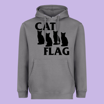 Cat Flag Heavyweight Hoodie Designed By Artisfamous