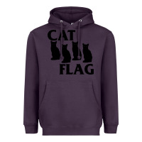 Plum cat flag Heavyweight Hoodie - artisFamous
