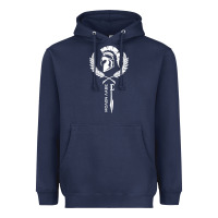 Navy sparta krieger fitness   molon labe Heavyweight Hoodie - artisFamous