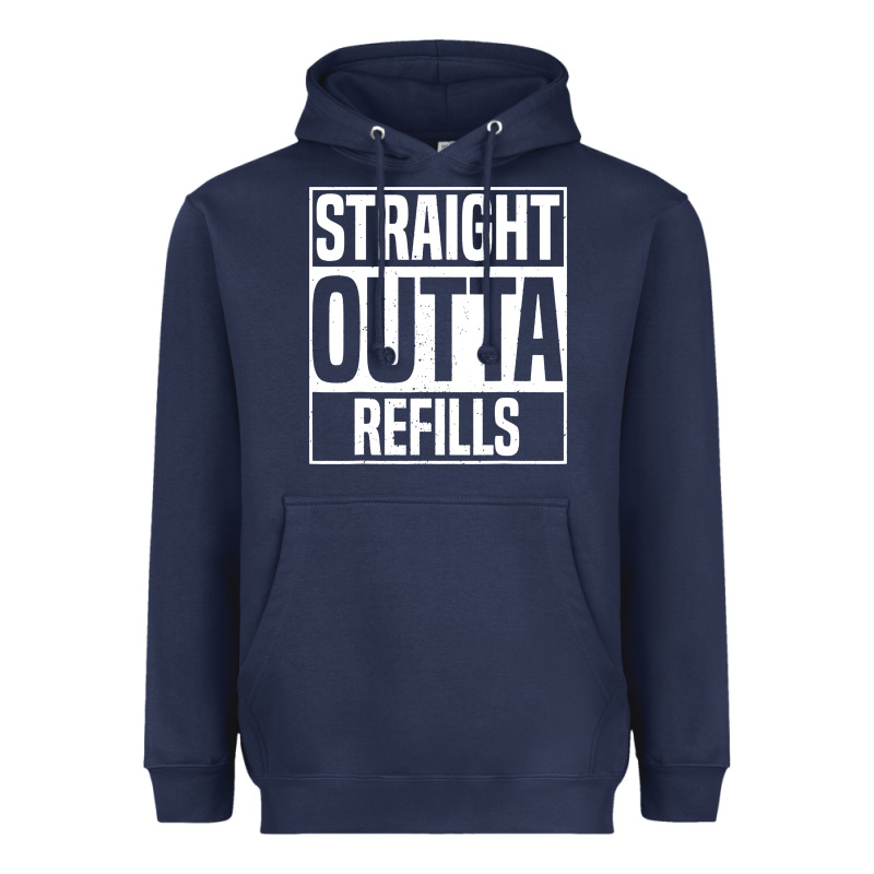 Straight Outta Refills Funny Pharmacy Technician Pharmacist Heavyweight Hoodie by artisFamous | Teevron