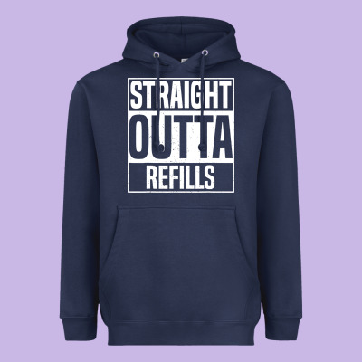 Straight Outta Refills Funny Pharmacy Technician Pharmacist Heavyweight Hoodie Designed By Artisfamous