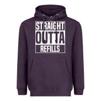 Plum straight outta refills funny pharmacy technician pharmacist Heavyweight Hoodie - artisFamous