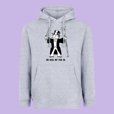 You Shall Not Pass Go Heavyweight Hoodie Designed By Artisfamous