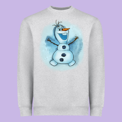Olaf Snowman Heavyweight Sweatshirt Designed By Adodesignshop