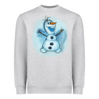 Heather Grey olaf snowman Heavyweight Sweatshirt - AdoDesignShop