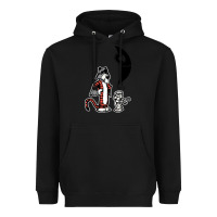 Black hobbes and calvin Heavyweight Hoodie - artisFamous