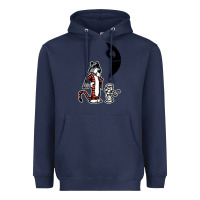 Navy hobbes and calvin Heavyweight Hoodie - artisFamous