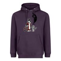 Plum hobbes and calvin Heavyweight Hoodie - artisFamous