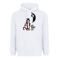 White hobbes and calvin Heavyweight Hoodie - artisFamous