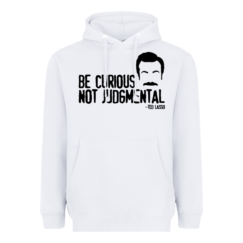 Be Curious Not Judgemental Heavyweight Hoodie by artisFamous | Teevron