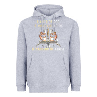 Heather Grey child of god woman of faith warrior of christ Heavyweight Hoodie - artisFamous