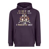 Plum child of god woman of faith warrior of christ Heavyweight Hoodie - artisFamous