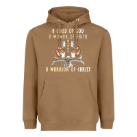 Toasted Coconut child of god woman of faith warrior of christ Heavyweight Hoodie - artisFamous