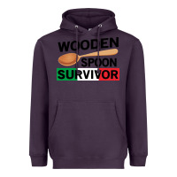 Plum funny wooden spoon survivor Heavyweight Hoodie - artisFamous