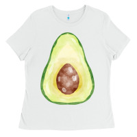 White half avocado fa element Ladies Tee - FaDigitalArtStudio
