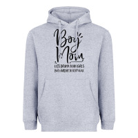 Heather Grey boy mom less drama than girls but harder to Heavyweight Hoodie - artisFamous