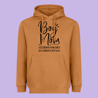 Boy Mom Less Drama Than Girls But Harder To Heavyweight Hoodie Designed By Artisfamous