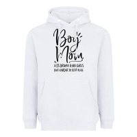 White boy mom less drama than girls but harder to Heavyweight Hoodie - artisFamous