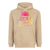 Mushroom the only bs i need is beer sunshine Heavyweight Hoodie - artisFamous
