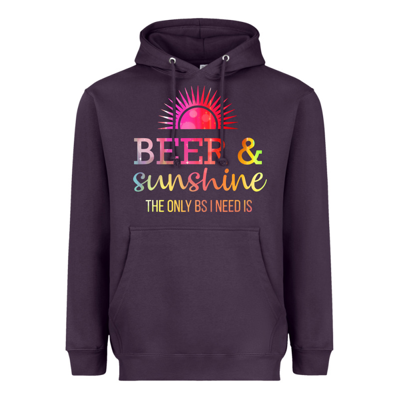The Only Bs I Need Is Beer Sunshine Heavyweight Hoodie by artisFamous | Teevron