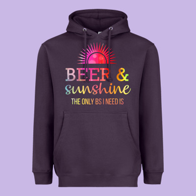 The Only Bs I Need Is Beer Sunshine Heavyweight Hoodie Designed By Artisfamous