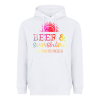 White the only bs i need is beer sunshine Heavyweight Hoodie - artisFamous