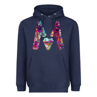 Navy maroon five Heavyweight Hoodie - artisFamous