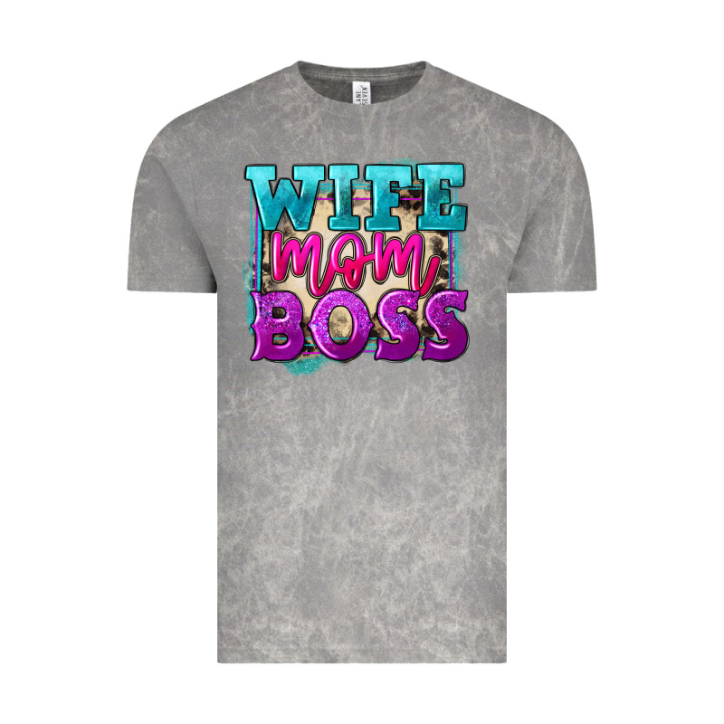 Wife Mom Boss Mother's Day Vintage Tee by FaDigitalArtStudio | Teevron