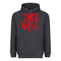 Smoke lucifer calligraphy 2 Heavyweight Hoodie - artisFamous
