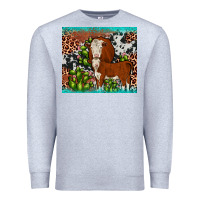 Heather Grey hereford cactus tumbler Premium Sweatshirt - JahusDesignShop