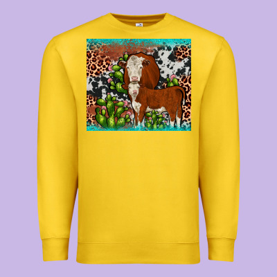 Hereford Cactus Tumbler Premium Sweatshirt Designed By Jahusdesignshop