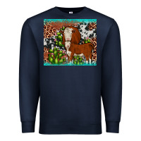 Navy hereford cactus tumbler Premium Sweatshirt - JahusDesignShop