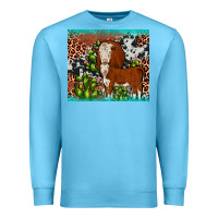Ocean Blue hereford cactus tumbler Premium Sweatshirt - JahusDesignShop