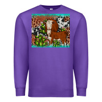 Purple hereford cactus tumbler Premium Sweatshirt - JahusDesignShop