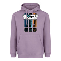 Lavender dropped frames Heavyweight Hoodie - artisFamous