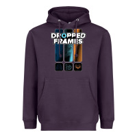 Plum dropped frames Heavyweight Hoodie - artisFamous